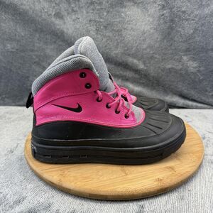 Nike ACG Boots Girls Size 6Y Pink Black Water Resistant Winter Snow 524876-600